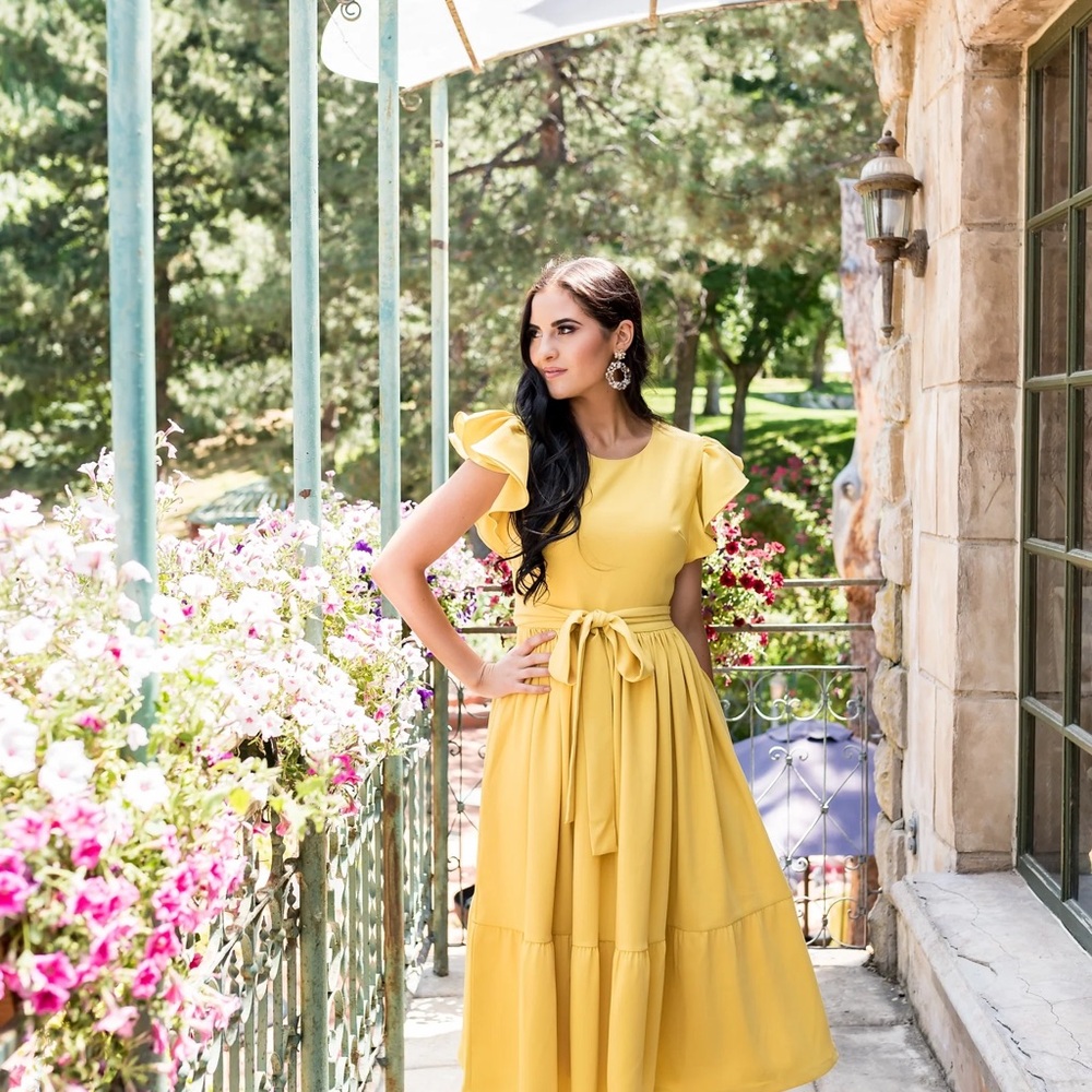 Rachel Parcell Serene Dress in Marigold